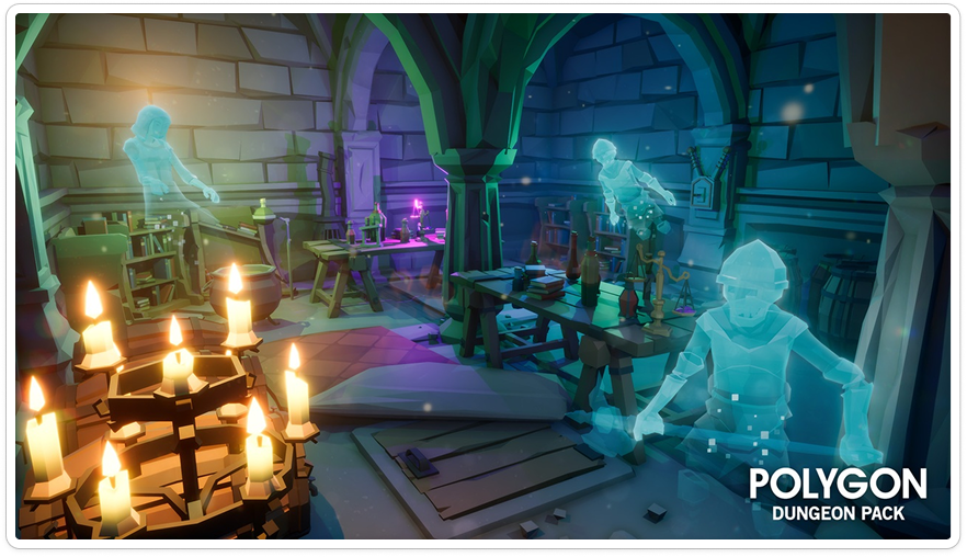 Alchemy room with spectres